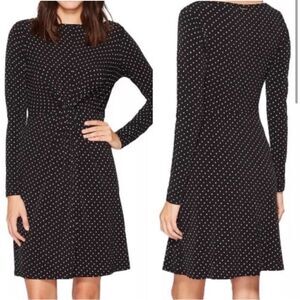 MICHAEL Michael Kors Black Twist Front Star Print Dress SIZE SMALL